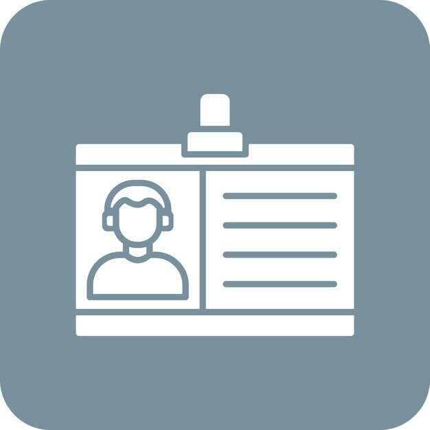Iconos de la tarjeta de identificación
