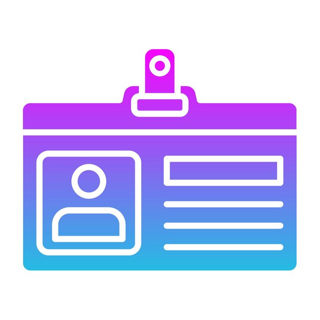 Iconos de la tarjeta de identificación