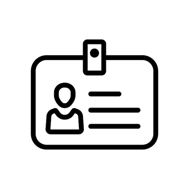 Iconos de las tarjetas de identidad