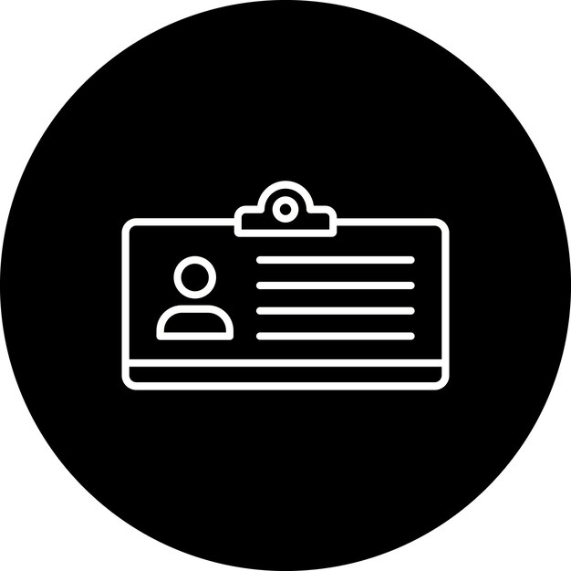 Iconos de las tarjetas de identificación