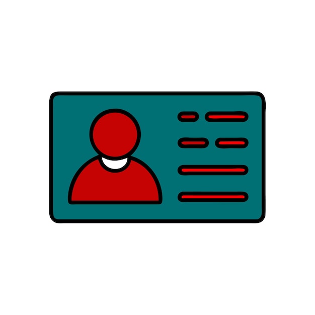Iconos de las tarjetas de identificación