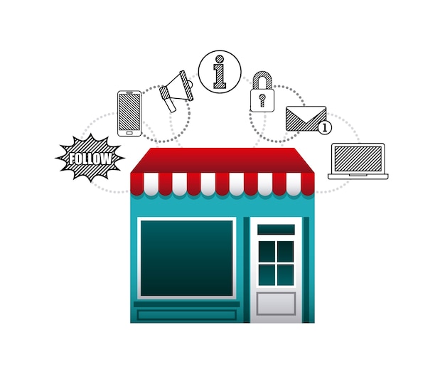 iconos de tecnología de la tienda de aplicaciones