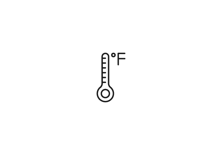 Vector iconos de temperatura y altura