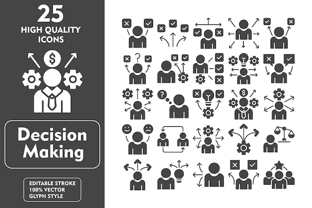 Iconos para tomar decisiones