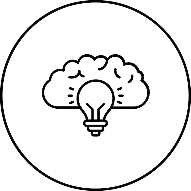 Iconos de tormenta de ideas
