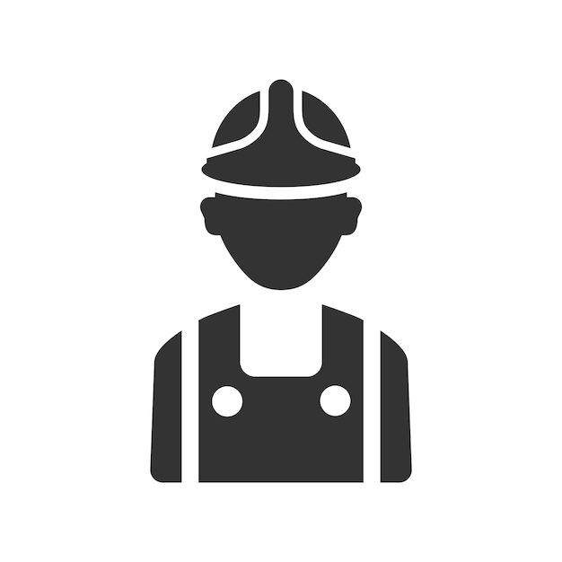 Iconos de trabajadores de la construcción