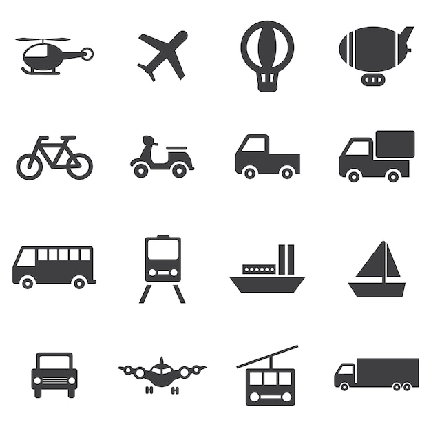 Iconos de transporte