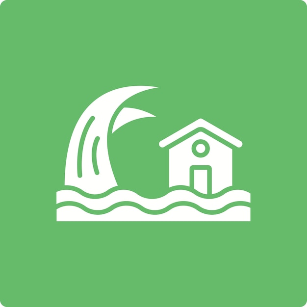 Iconos de los tsunamis