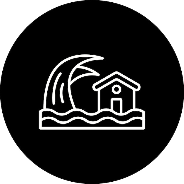 Iconos de los tsunamis