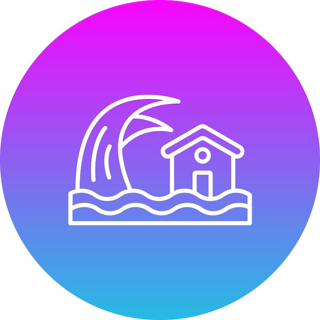 Iconos de los tsunamis