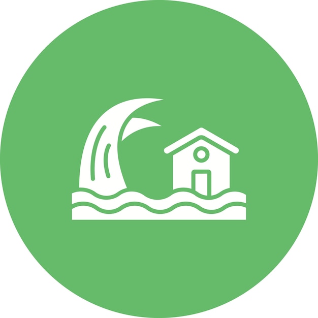Iconos de los tsunamis