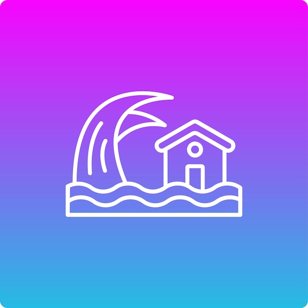 Iconos de los tsunamis