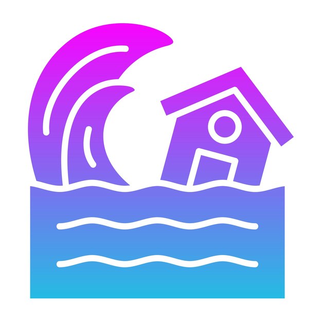Iconos de los tsunamis