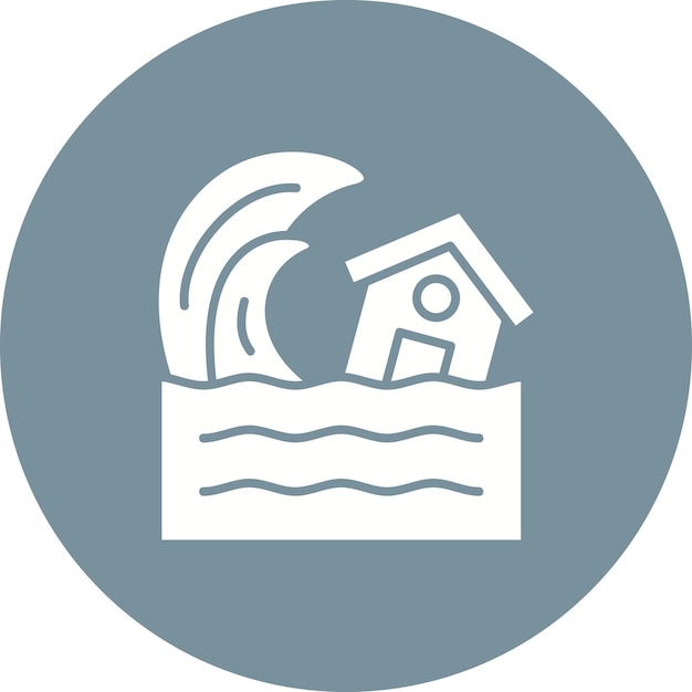 Iconos de los tsunamis