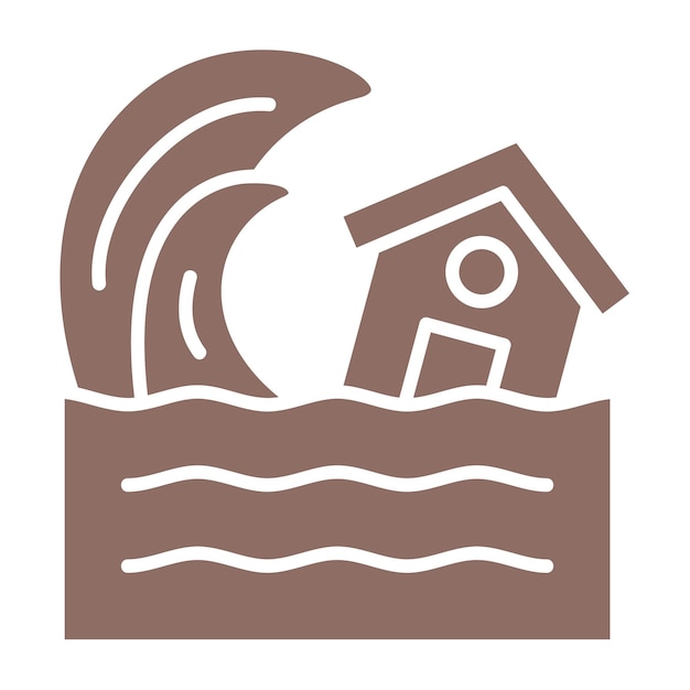 Iconos de los tsunamis