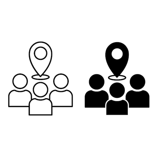 Iconos de la ubicación de la reunión