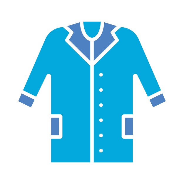 Iconos uniformes de laboratorio