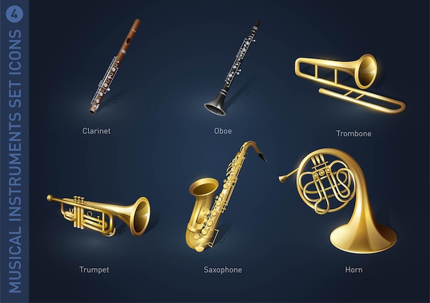 Iconos de valores de instrumentos musicales parte 4