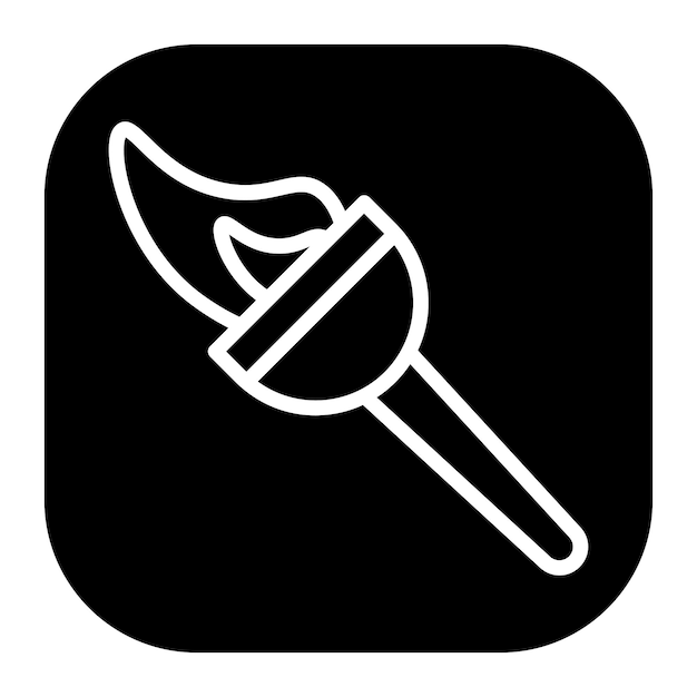 Iconos del vector de la antorcha pirata