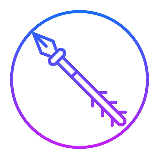 Iconos del vector del arpón