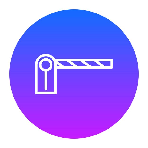 Iconos del vector de la barrera de estacionamiento