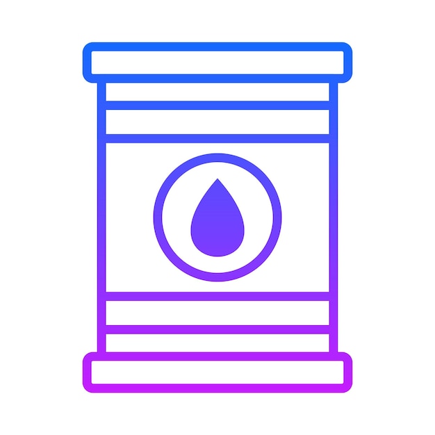 Iconos del vector del barril de petróleo