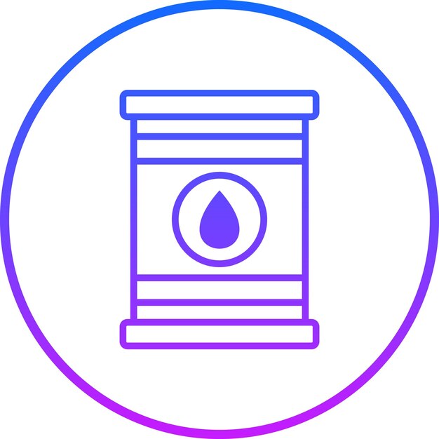 Iconos del vector del barril de petróleo