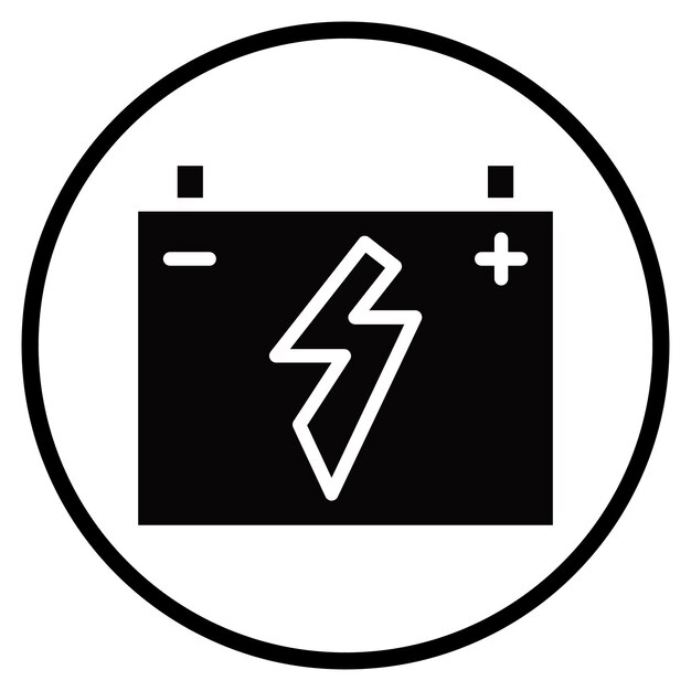 Iconos del vector de la batería automática