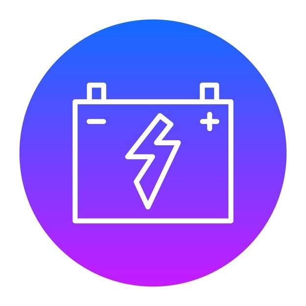 Iconos del vector de la batería automática
