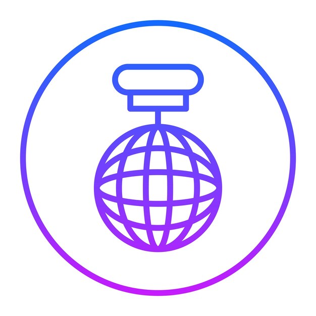 Iconos del vector de la bola de discoteca