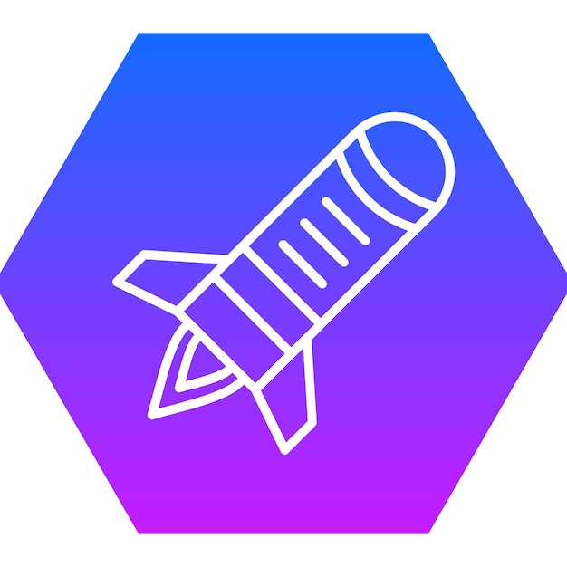 Iconos del vector de la bomba atómica