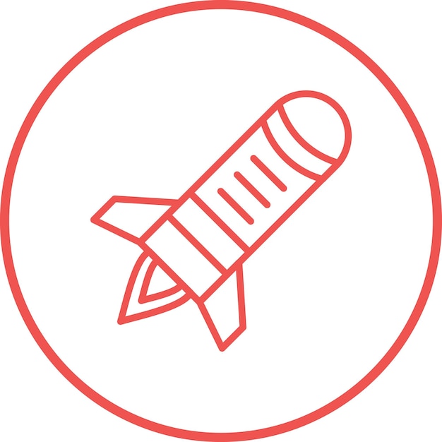 Iconos del vector de la bomba atómica