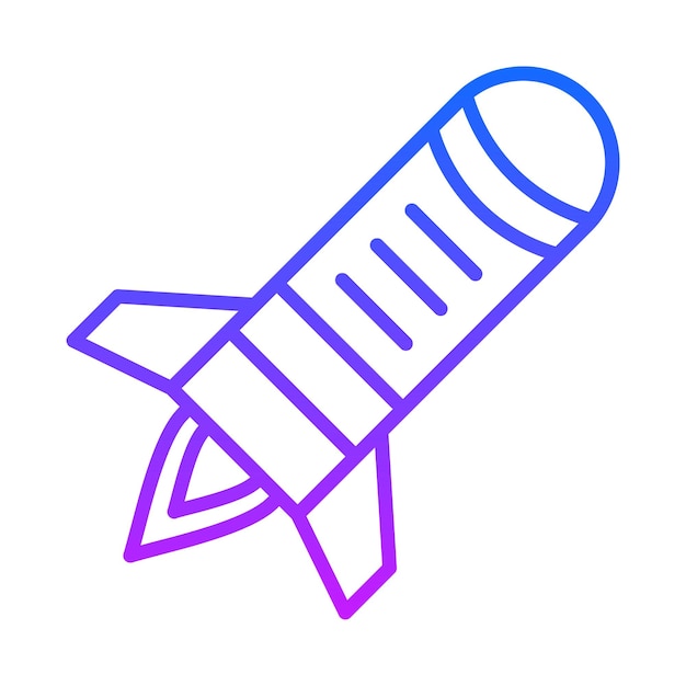 Iconos del vector de la bomba atómica