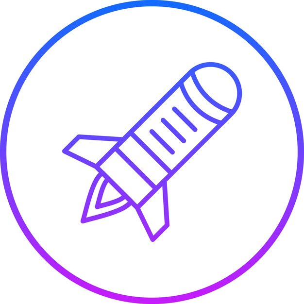 Iconos del vector de la bomba atómica