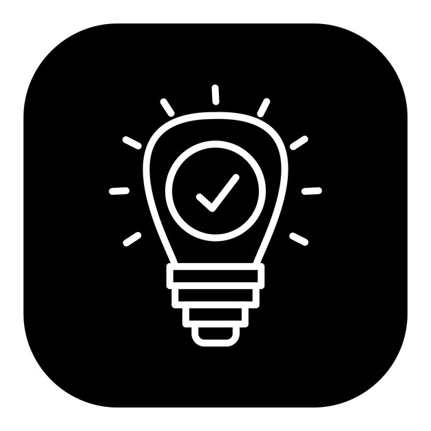 Iconos del vector de la bombilla