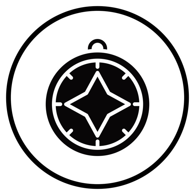 Iconos del vector de la brújula