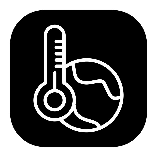Iconos del vector del calentamiento global