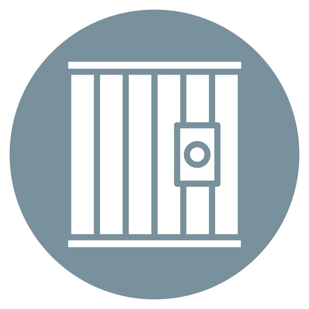 Iconos del vector de la cárcel