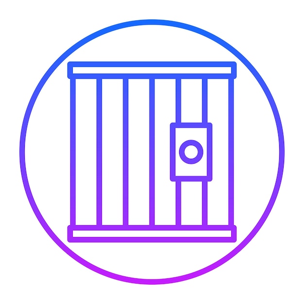 Iconos del vector de la cárcel