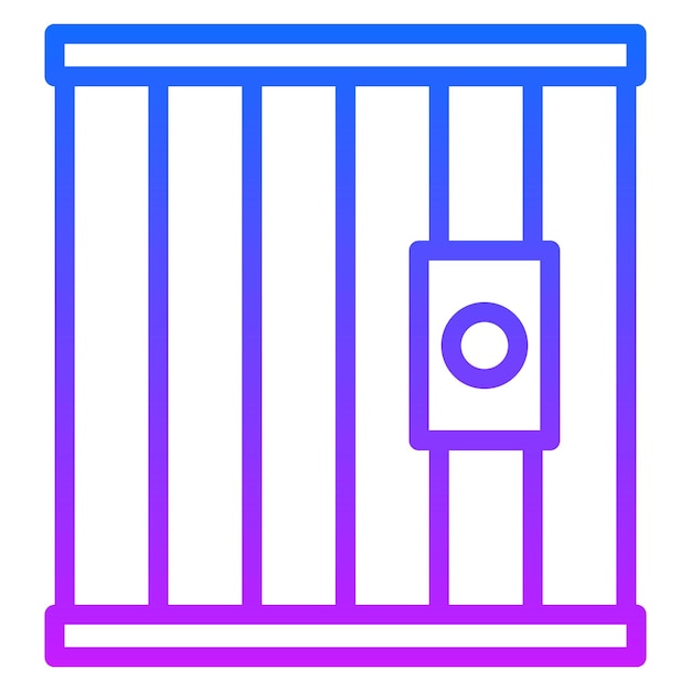 Iconos del vector de la cárcel