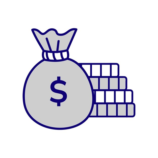 Iconos de vector de comercio de inversión. Conjunto de ilustraciones de concepto criptográfico financiero