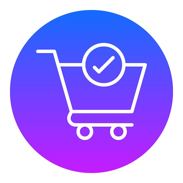Iconos del vector de confirmación de la orden