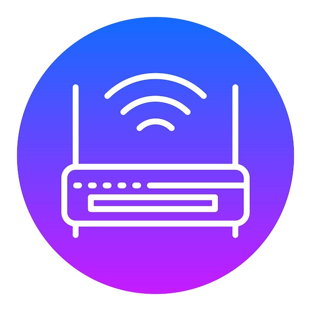 Iconos del vector del enrutador