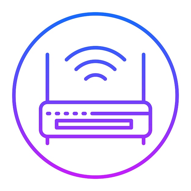 Iconos del vector del enrutador