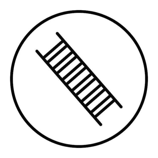 Iconos del vector de la escalera