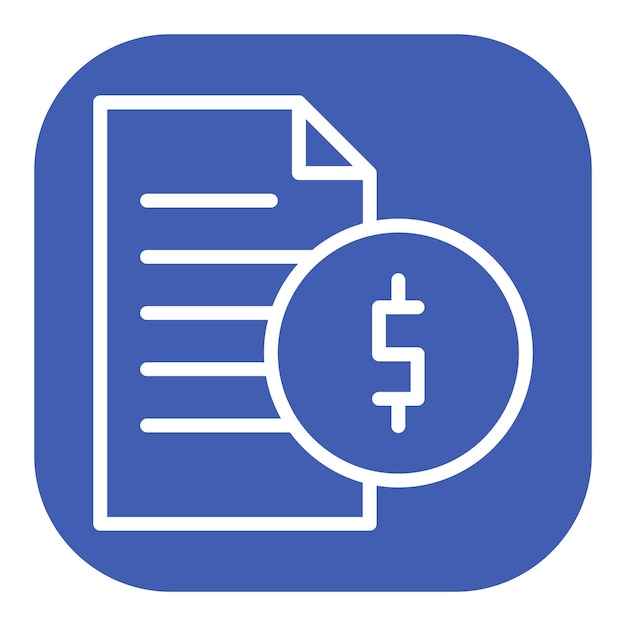 Iconos del vector de la factura