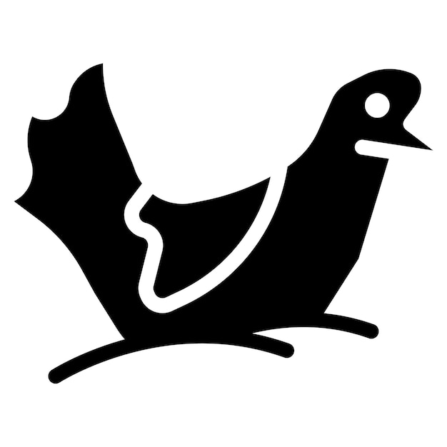 Iconos del vector de la gallina de Pascua