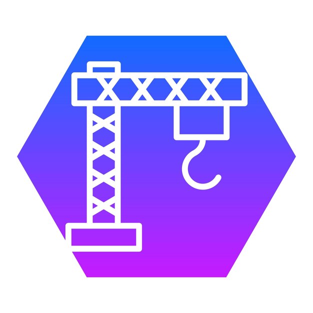 Iconos del vector de la grúa