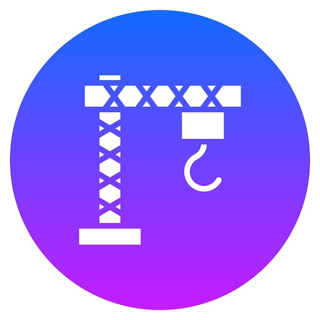 Iconos del vector de la grúa