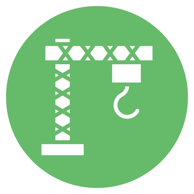 Iconos del vector de la grúa